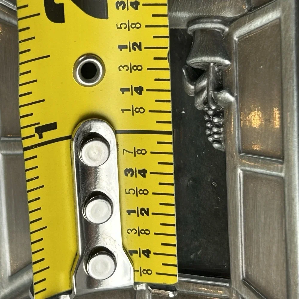 Small Pewter Picture Frame Kitty Cat On Ledge Peeking Out Arched Window Grandma
